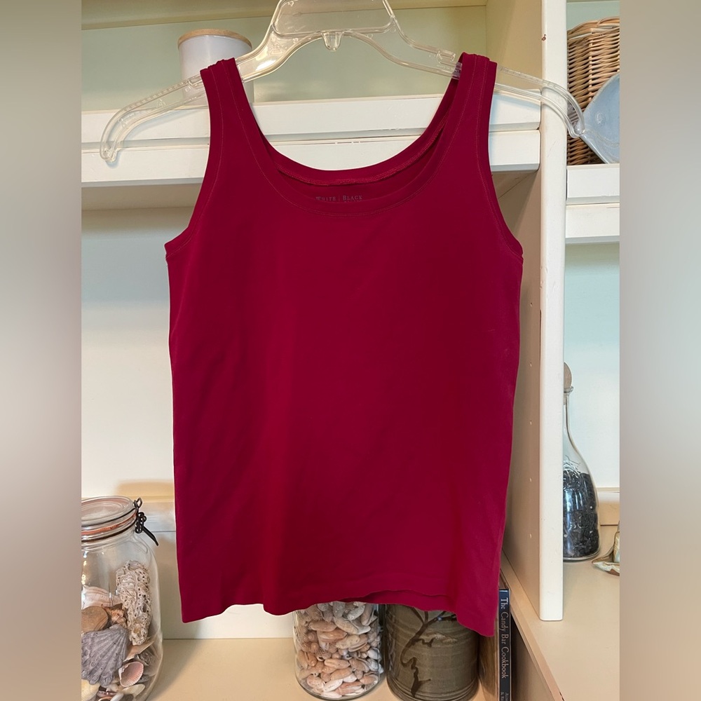White House Black Market Burgundy Tank Top